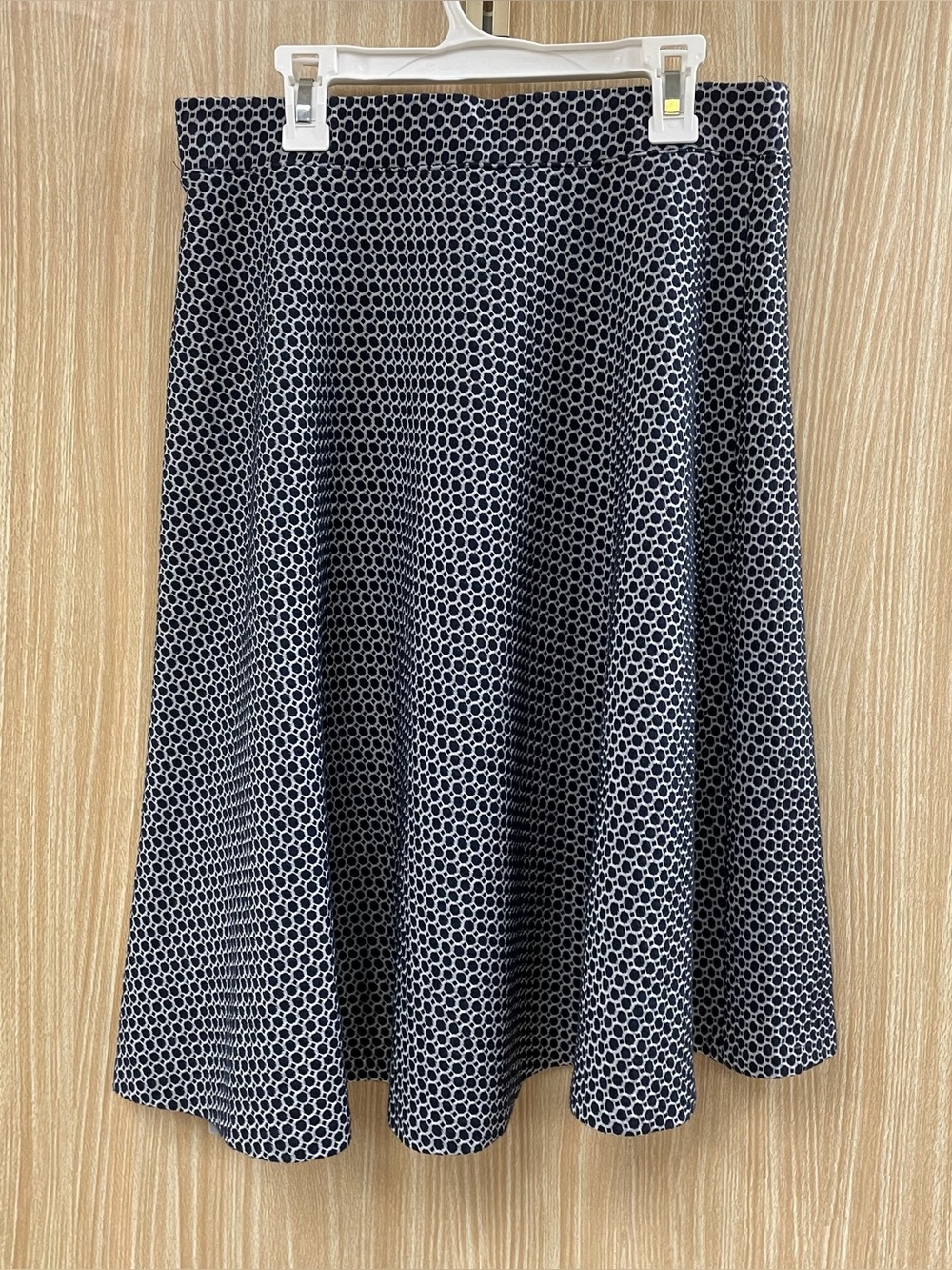 Talbots Navy Print Skirt Size 6